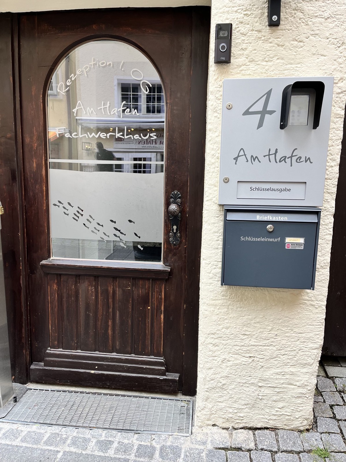 Historischer Eingang des Fachwerkhauses Am Hafen, Spitalgasse 4