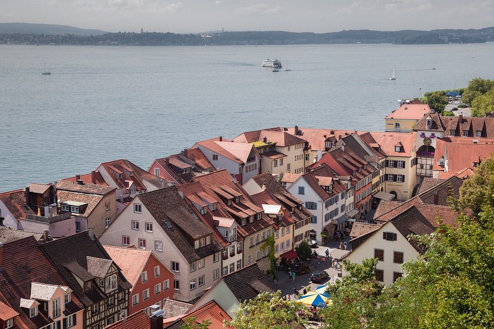 Meersburger Unterstadt, Blick auf den Bodensee